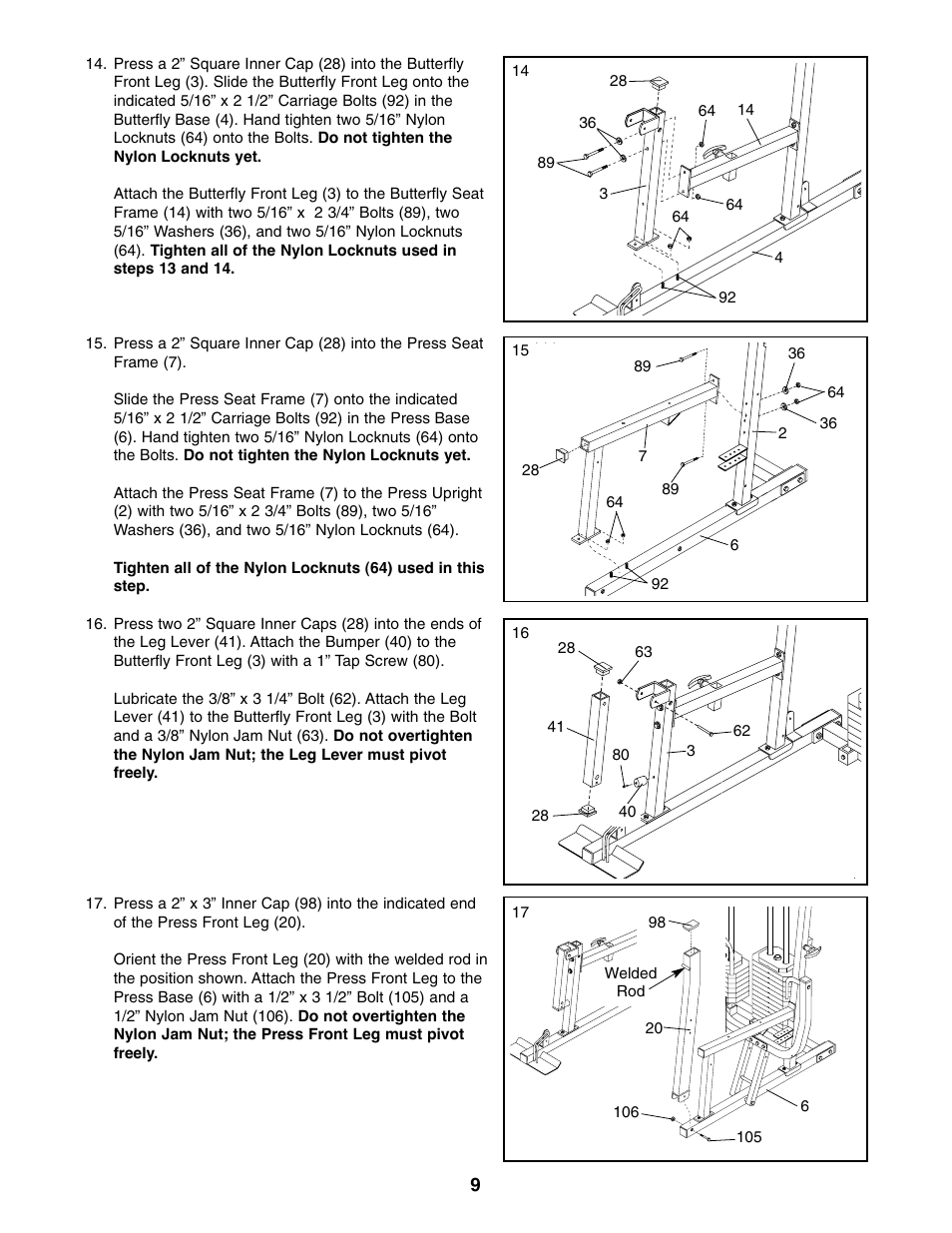 ProForm PFSY74490 User Manual | Page 9 / 33