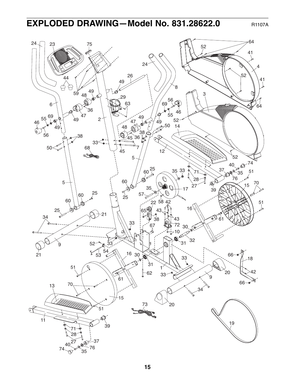 ProForm 831.28622.0 User Manual | Page 15 / 16
