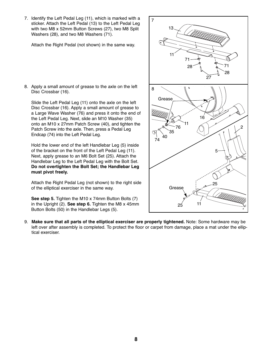 ProForm 831.28622.0 User Manual | Page 8 / 16
