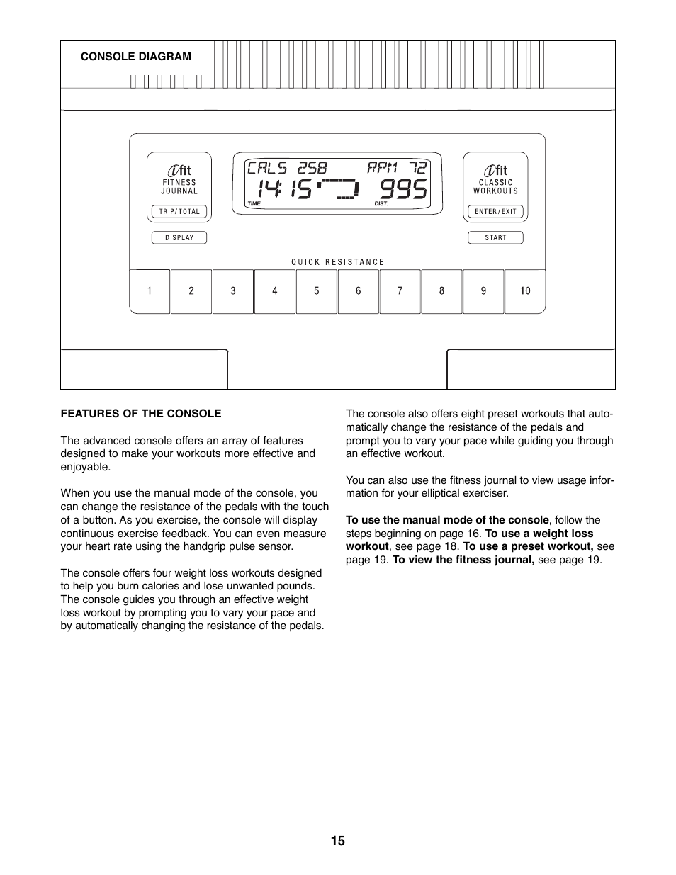 ProForm StrideClimber 831.23745.0 User Manual | Page 15 / 28