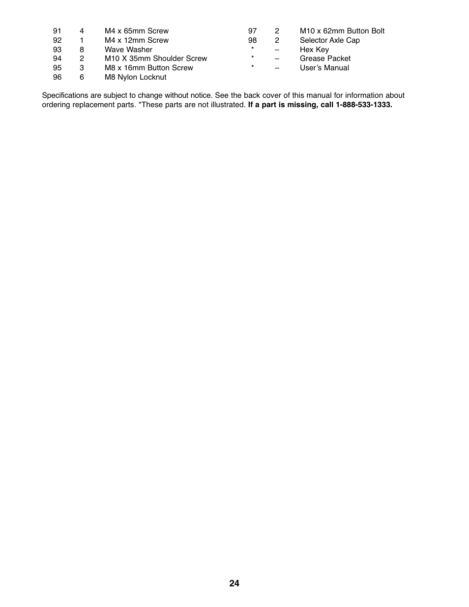 ProForm StrideClimber 831.23745.0 User Manual | Page 24 / 28