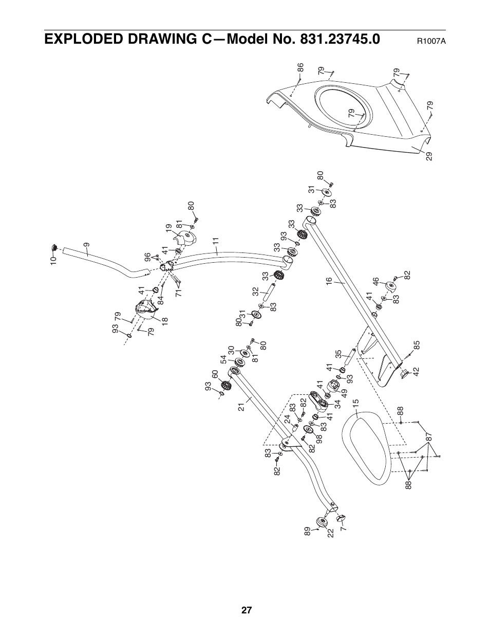 ProForm StrideClimber 831.23745.0 User Manual | Page 27 / 28