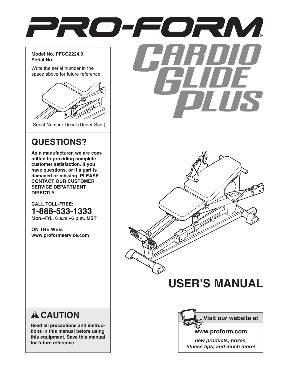 ProForm PFCG2224.0 User Manual | 19 pages