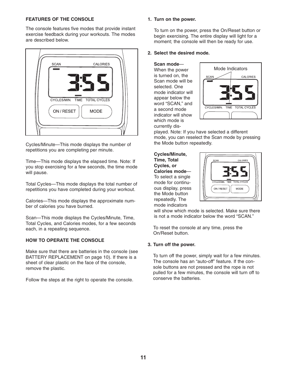 ProForm PFCG2224.0 User Manual | Page 11 / 19