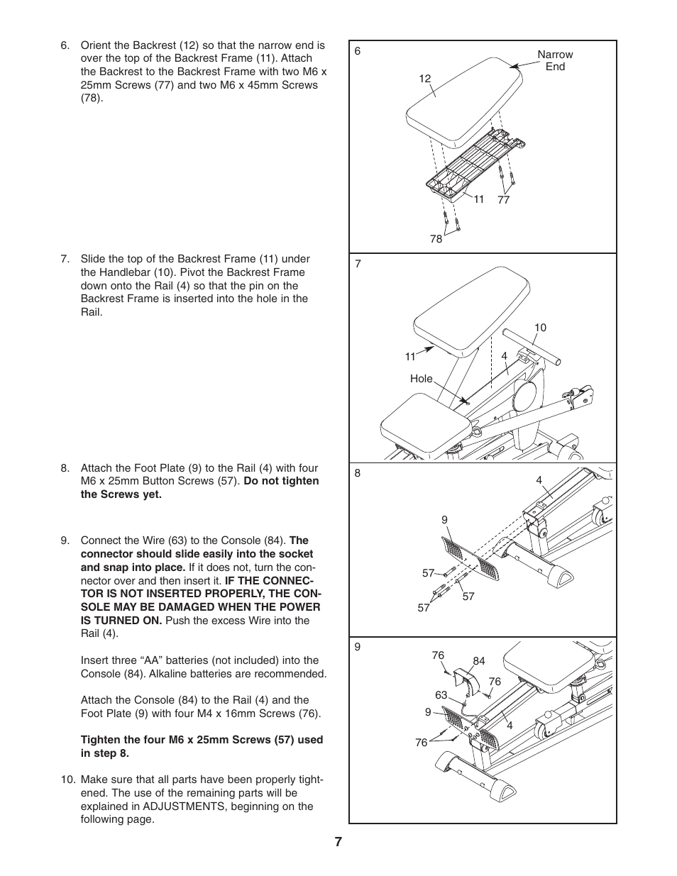 ProForm PFCG2224.0 User Manual | Page 7 / 19