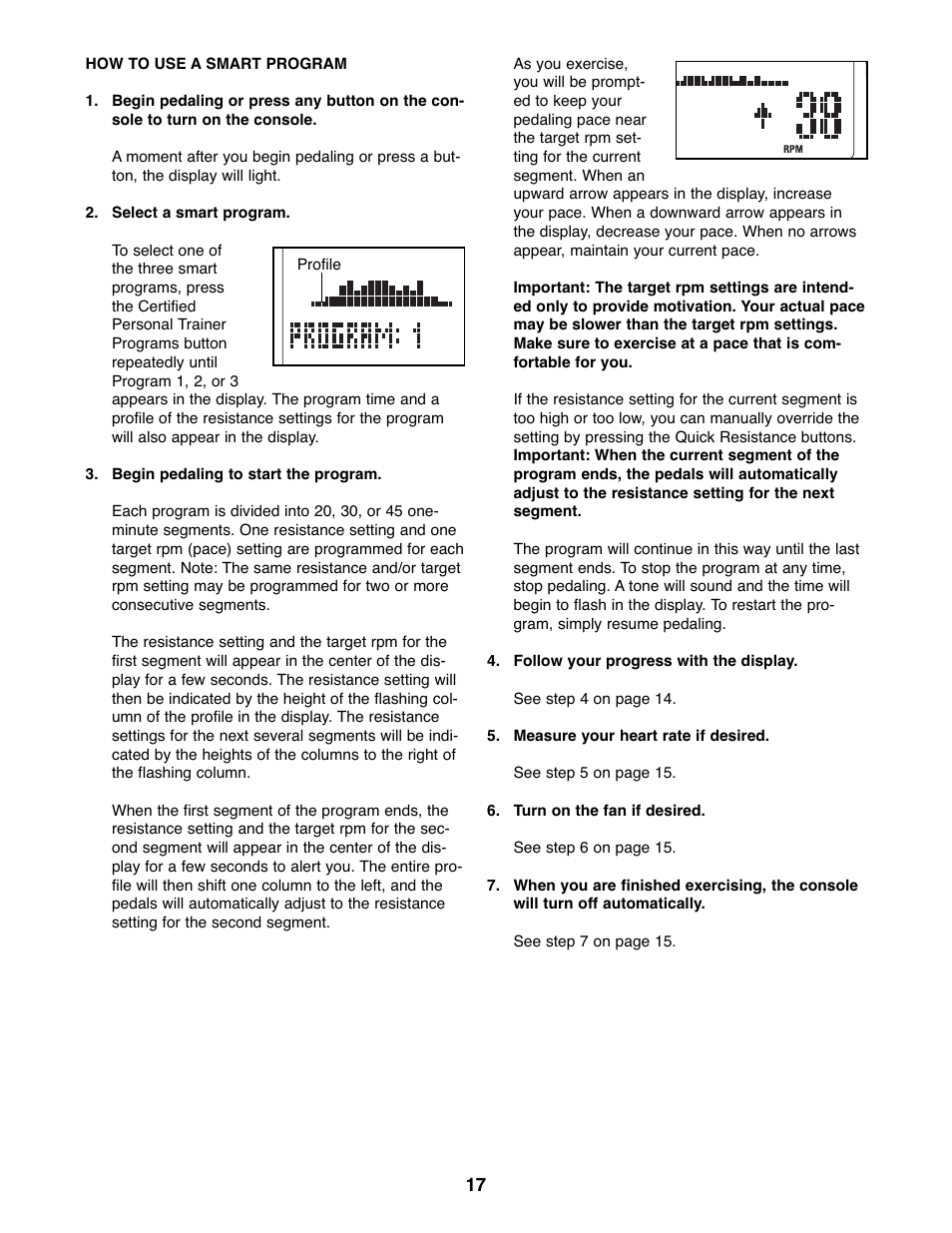 ProForm PFEL7806.1 User Manual | Page 17 / 28