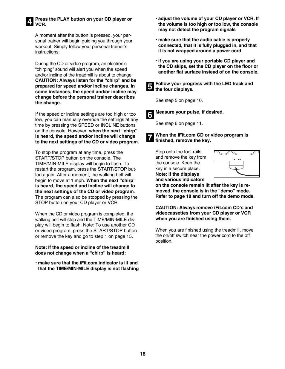 ProForm 730CS 831.299271 User Manual | Page 16 / 26