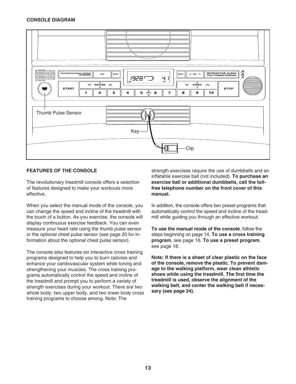 ProForm CrossTrainer PFTL54706.0 User Manual | Page 13 / 32