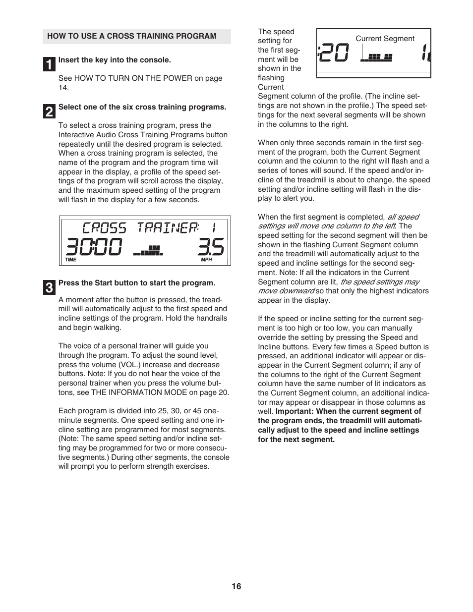 ProForm CrossTrainer PFTL54706.0 User Manual | Page 16 / 32