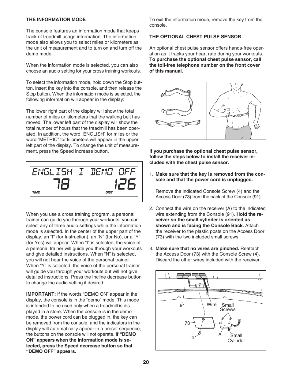 ProForm CrossTrainer PFTL54706.0 User Manual | Page 20 / 32