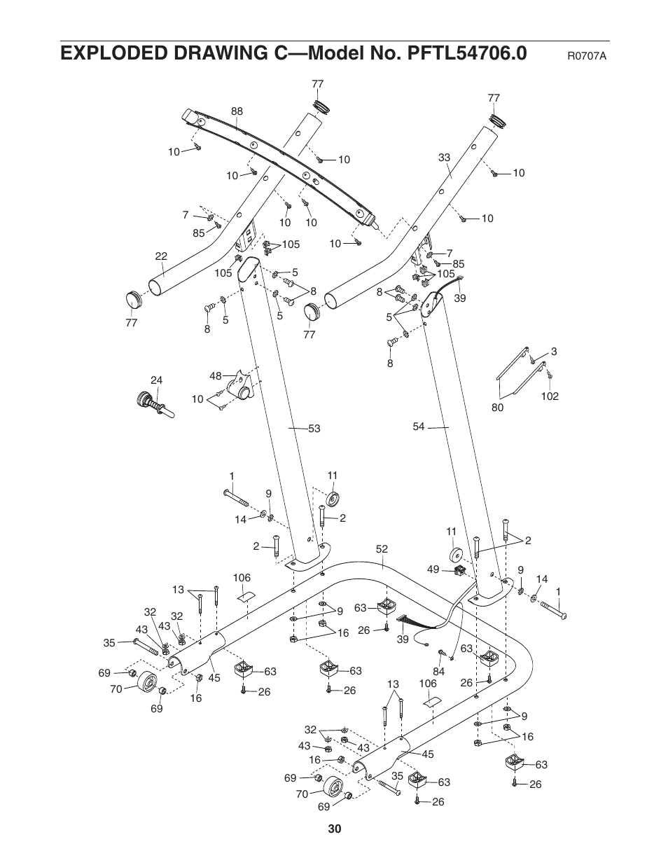 ProForm CrossTrainer PFTL54706.0 User Manual | Page 30 / 32