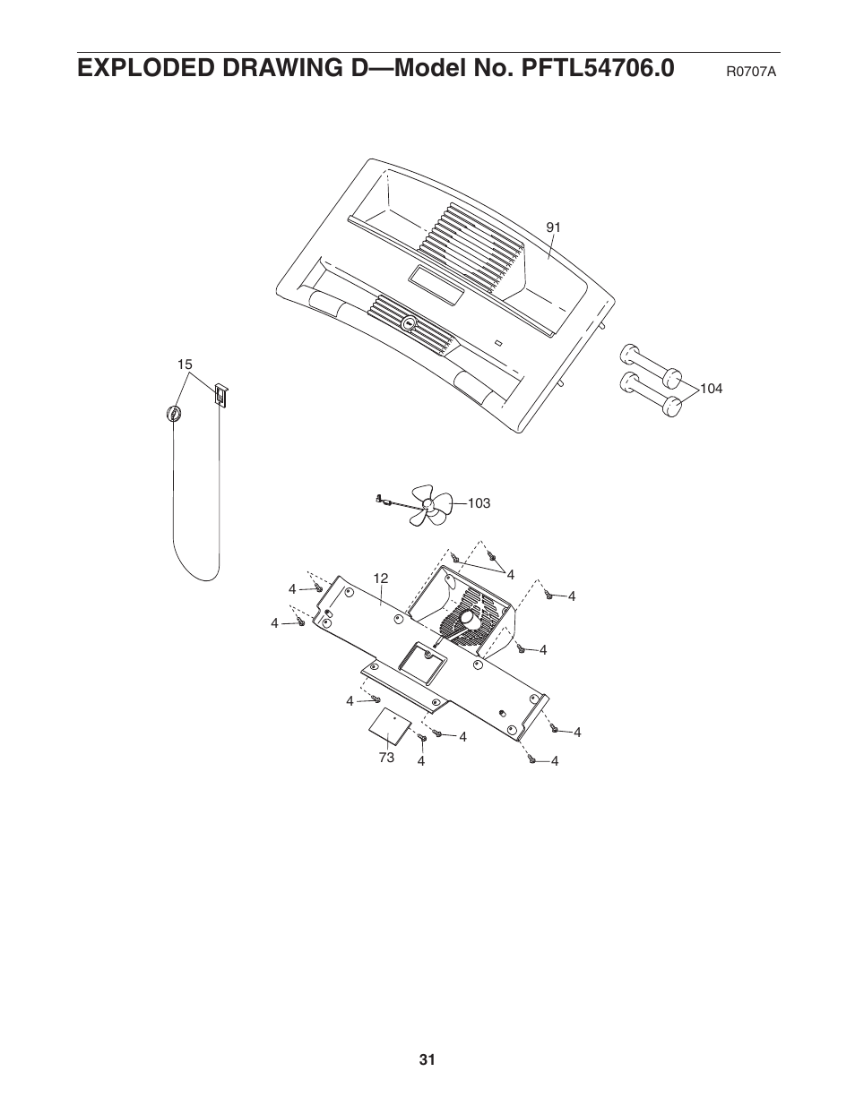 ProForm CrossTrainer PFTL54706.0 User Manual | Page 31 / 32