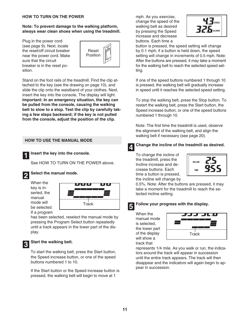ProForm 6.0 GSX PFTL51105.3 User Manual | Page 11 / 26