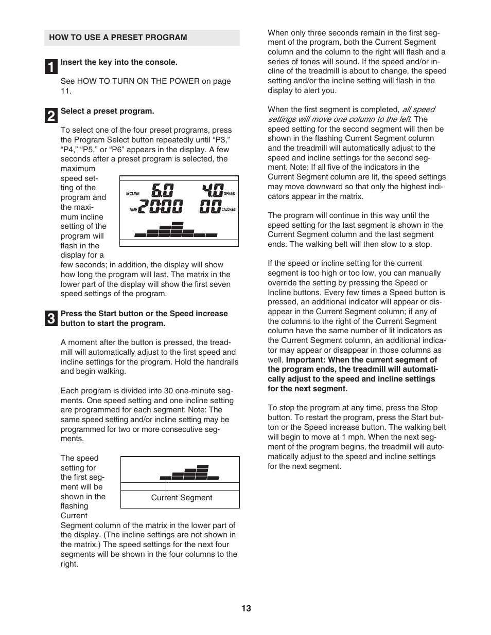 ProForm 6.0 GSX PFTL51105.3 User Manual | Page 13 / 26