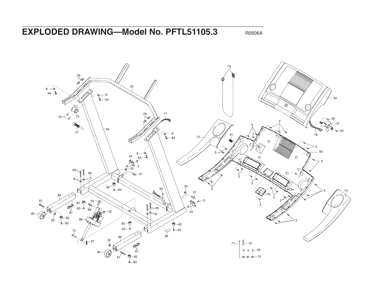 R0506a | ProForm 6.0 GSX PFTL51105.3 User Manual | Page 25 / 26