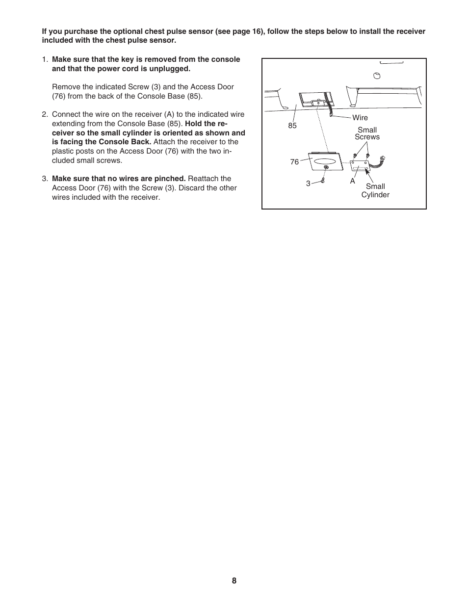 ProForm 6.0 GSX PFTL51105.3 User Manual | Page 8 / 26