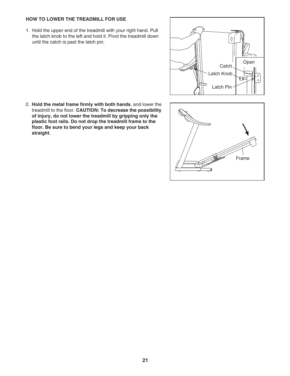 ProForm 750 PFTL73105.2 User Manual | Page 21 / 30