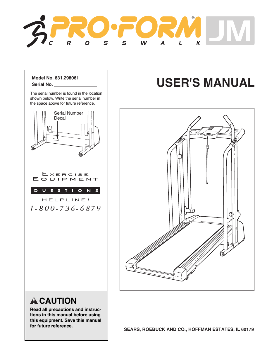 ProForm 831.298061 User Manual | 18 pages