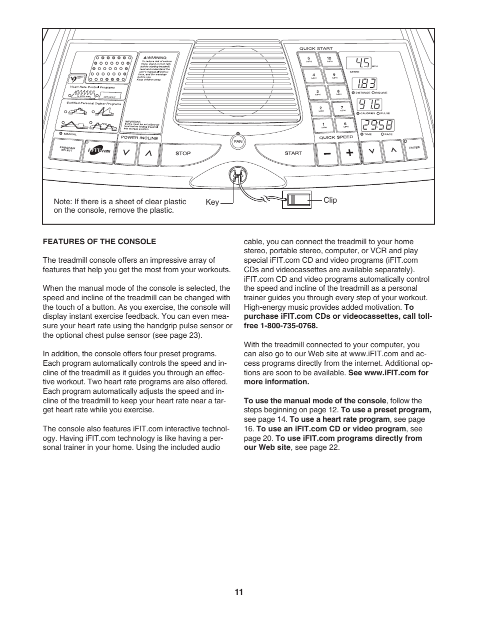 ProForm 530 PFTL51233 User Manual | Page 11 / 34