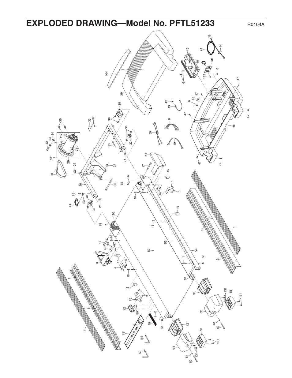 R0104a | ProForm 530 PFTL51233 User Manual | Page 32 / 34