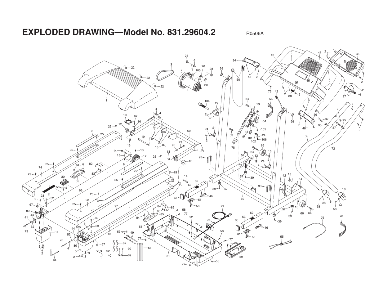 R0506a | ProForm 831.29604.2 User Manual | Page 29 / 30