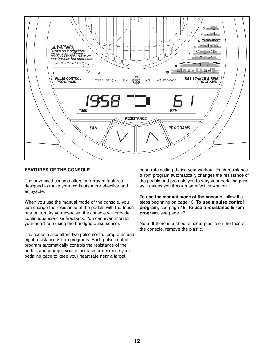 ProForm 600 N PFEL6026.0 User Manual | Page 12 / 24