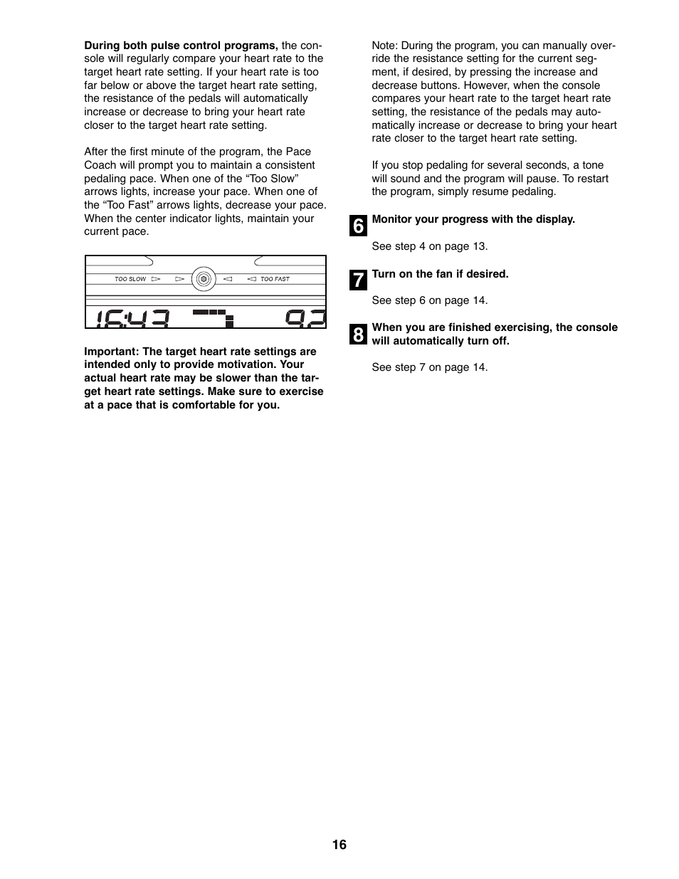 ProForm 600 N PFEL6026.0 User Manual | Page 16 / 24