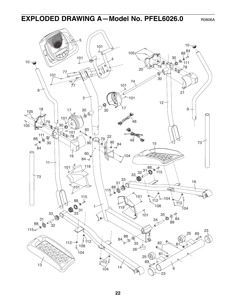 ProForm 600 N PFEL6026.0 User Manual | Page 22 / 24