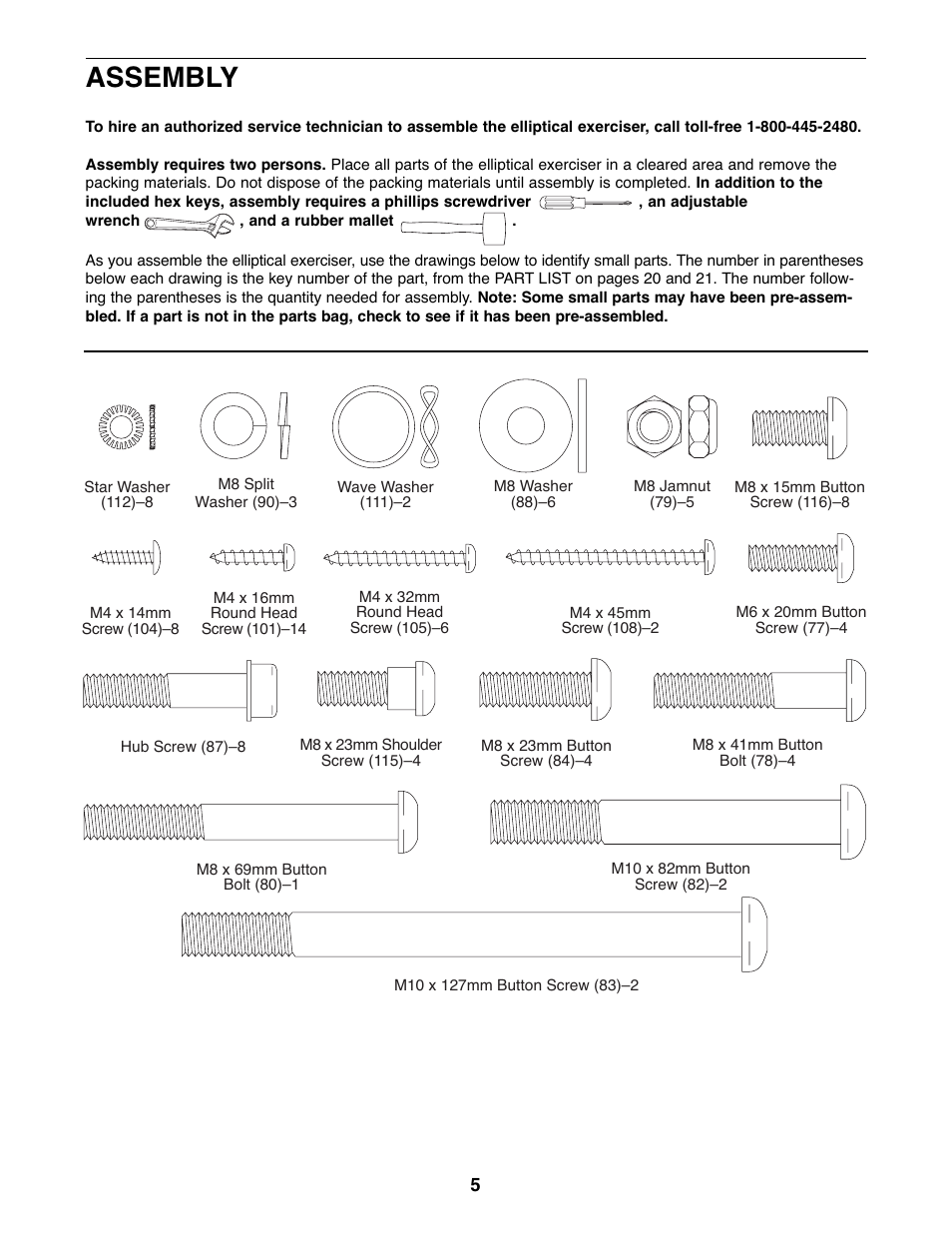 Assembly | ProForm 600 N PFEL6026.0 User Manual | Page 5 / 24