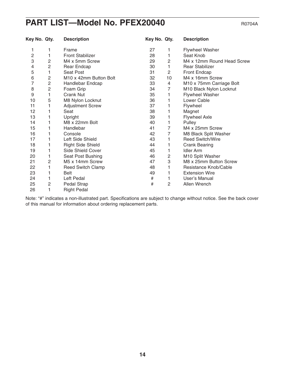 ProForm GT 30 User Manual | Page 14 / 16