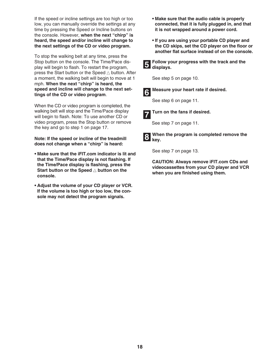 ProForm 580X 831.293063 User Manual | Page 18 / 30