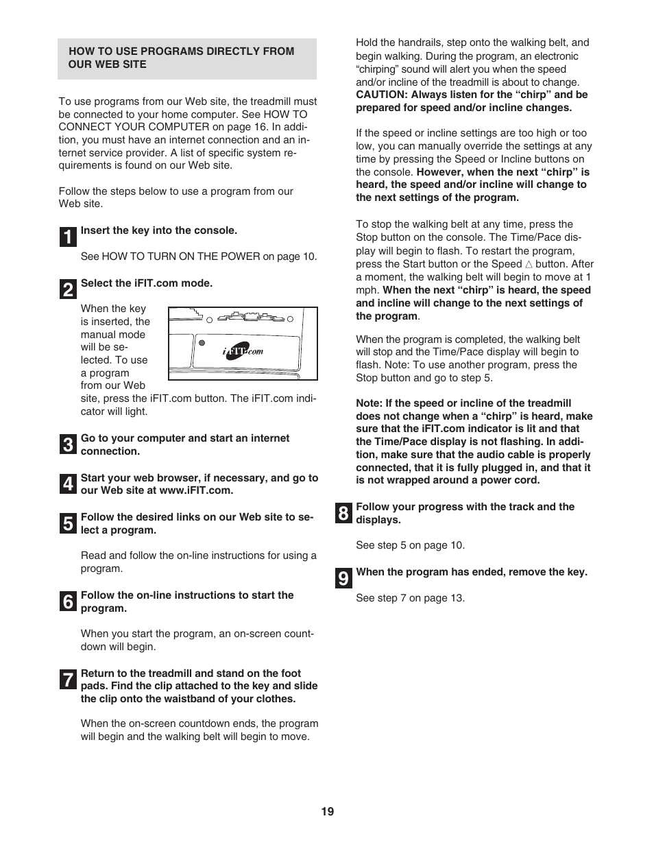ProForm 580X 831.293063 User Manual | Page 19 / 30