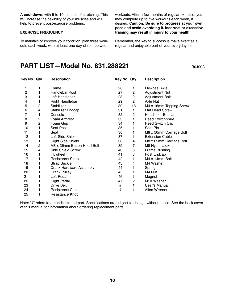 ProForm 831.288221 User Manual | Page 10 / 12