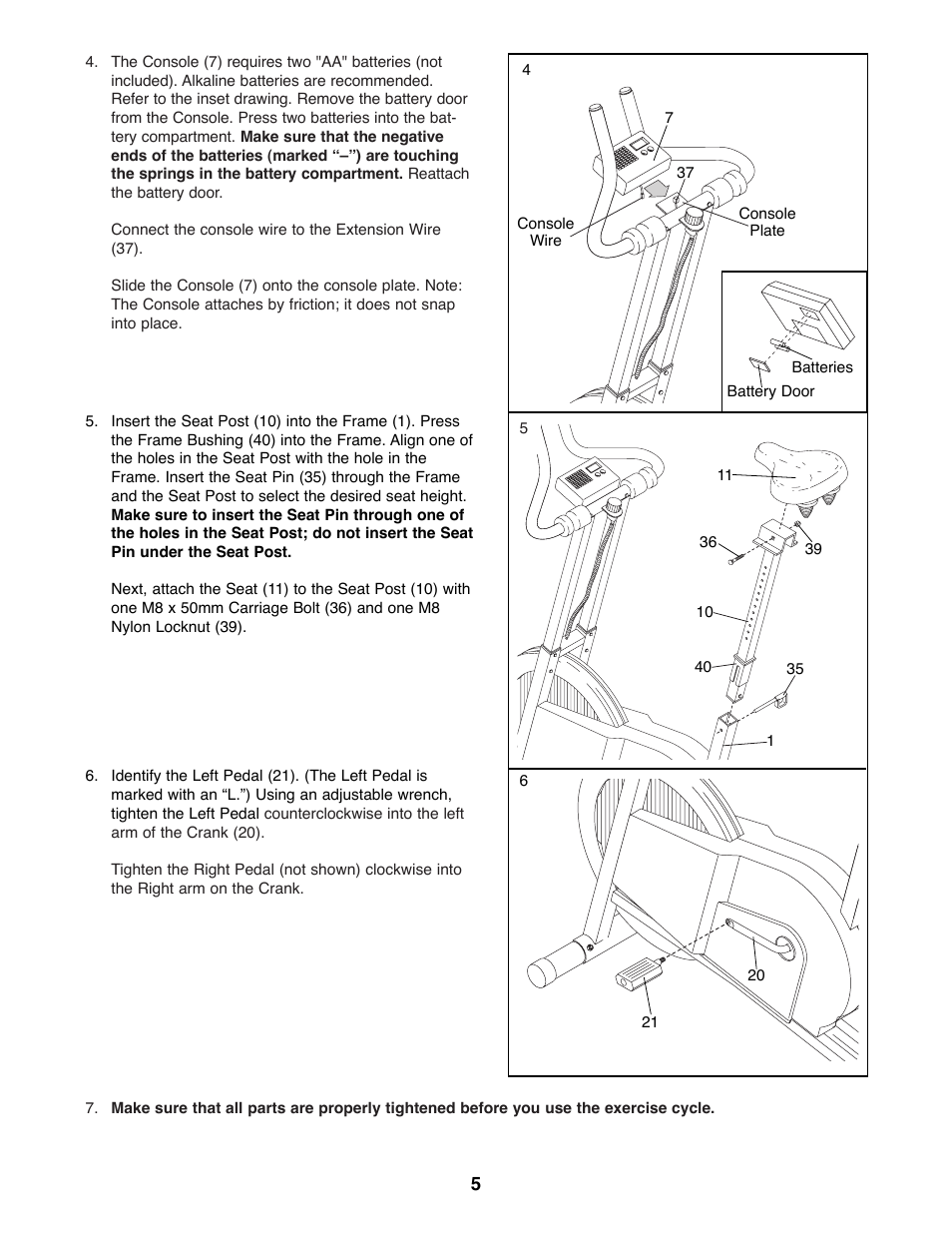 ProForm 831.288221 User Manual | Page 5 / 12