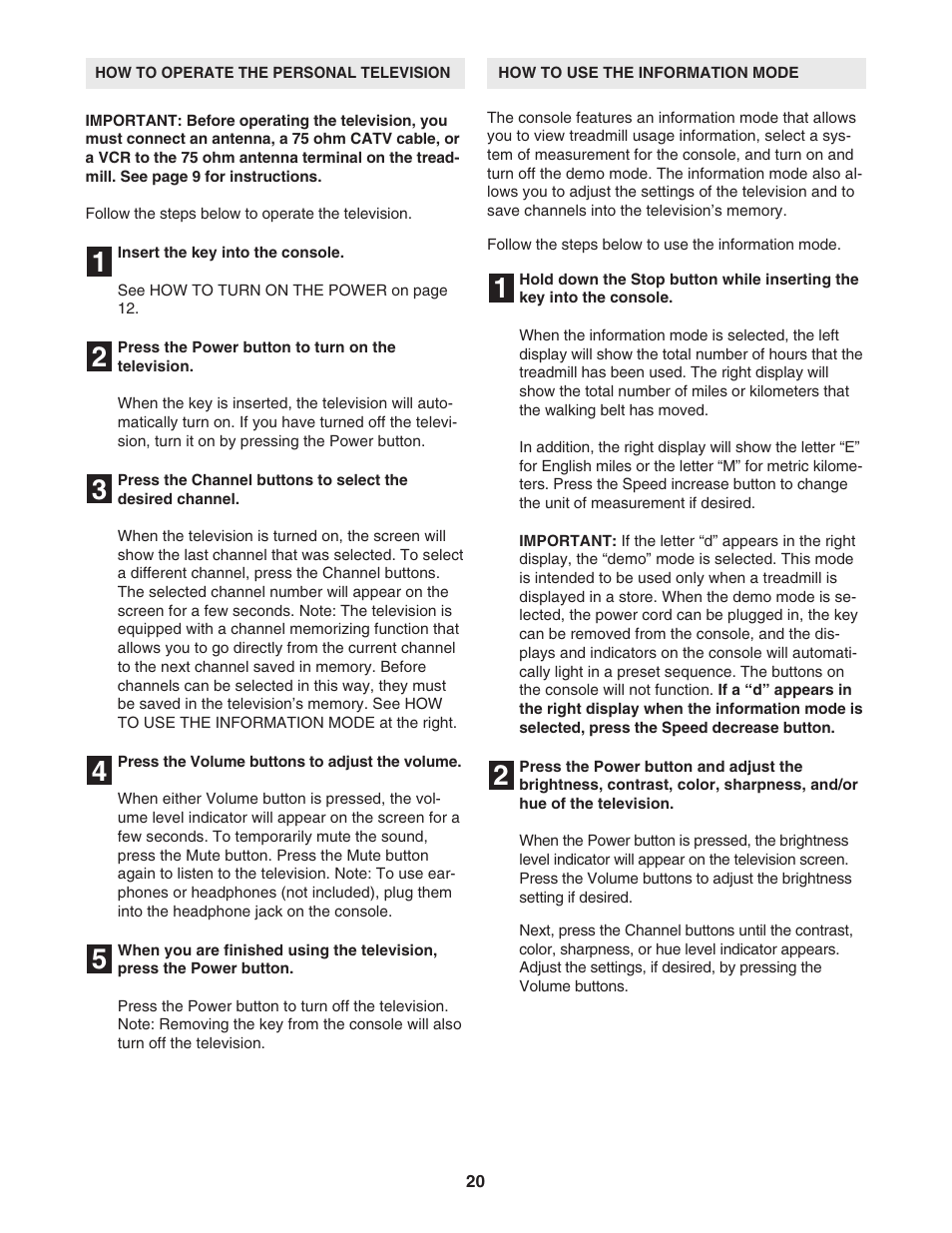ProForm PFTL94105.0 User Manual | Page 20 / 30