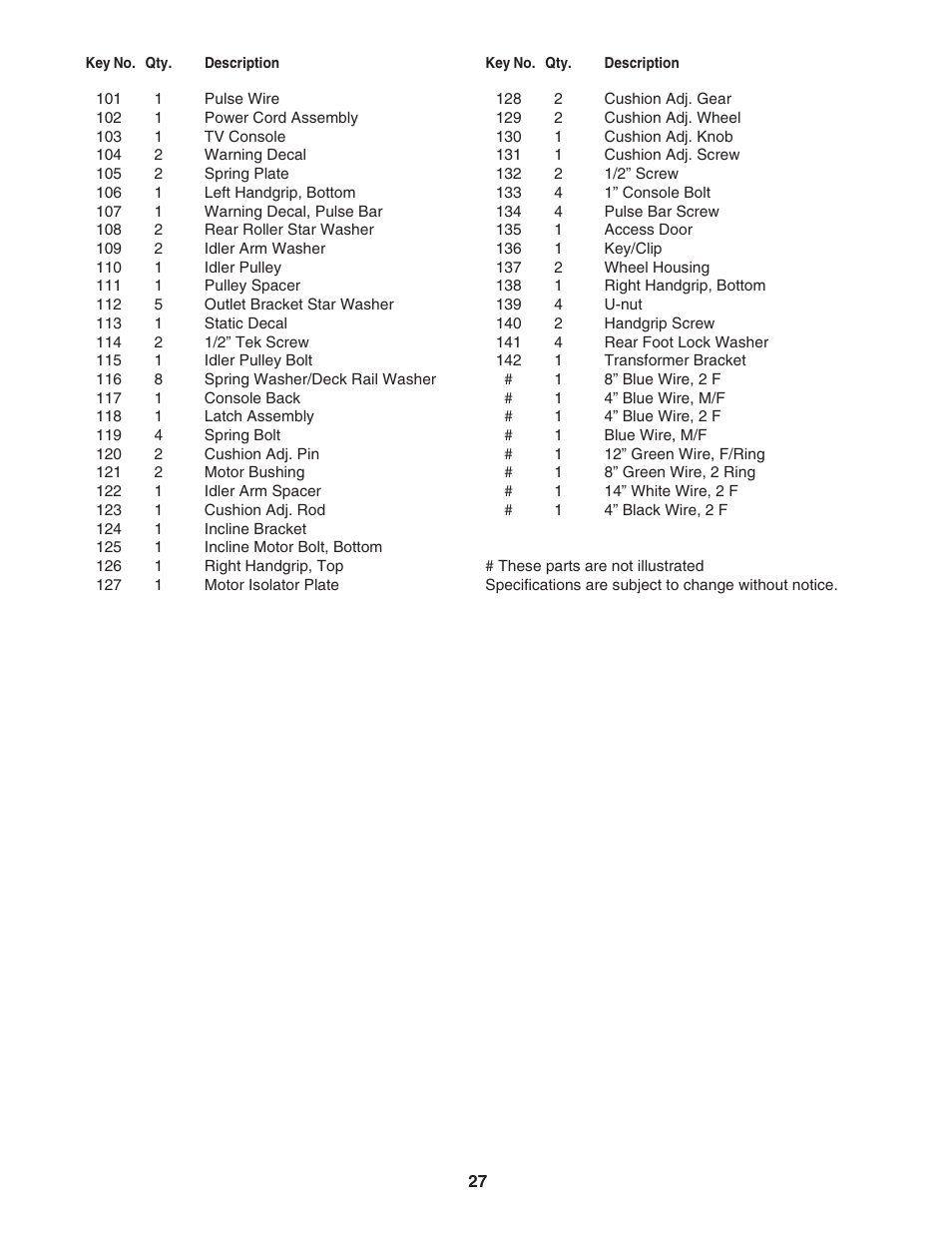 ProForm PFTL94105.0 User Manual | Page 27 / 30