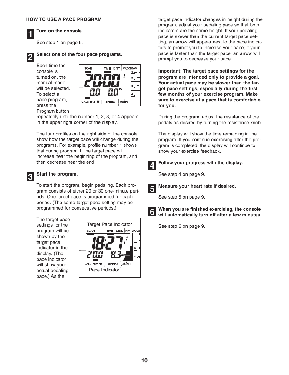 ProForm PFEL19540 User Manual | Page 10 / 16