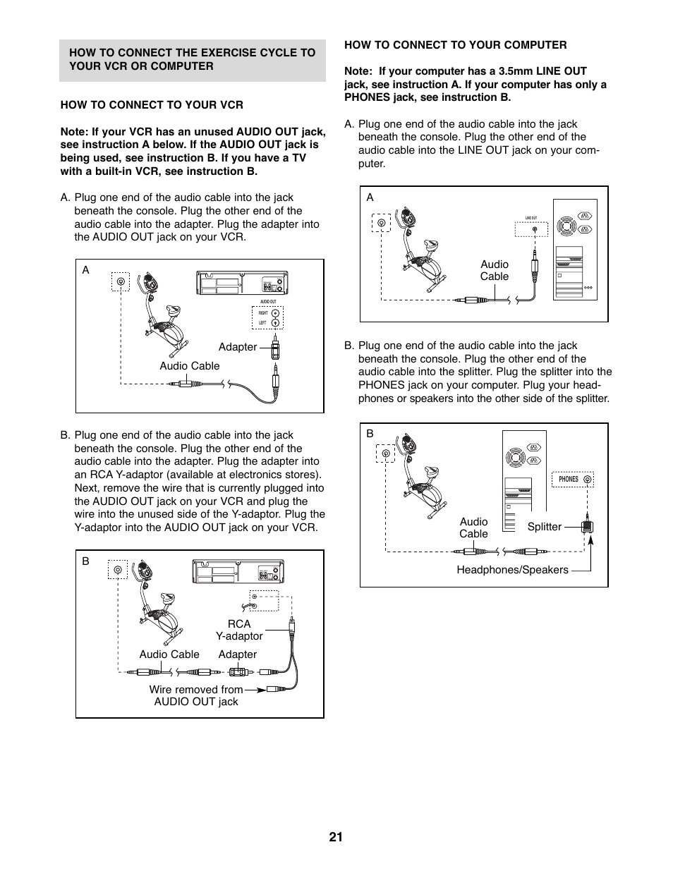 ProForm Interactive Ergometer PFEVEX62832 User Manual | Page 21 / 32