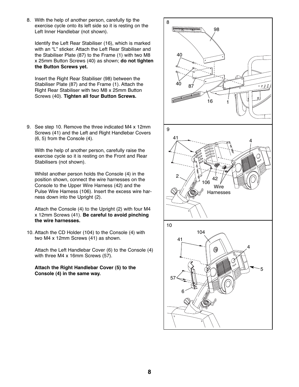 ProForm Interactive Ergometer PFEVEX62832 User Manual | Page 8 / 32