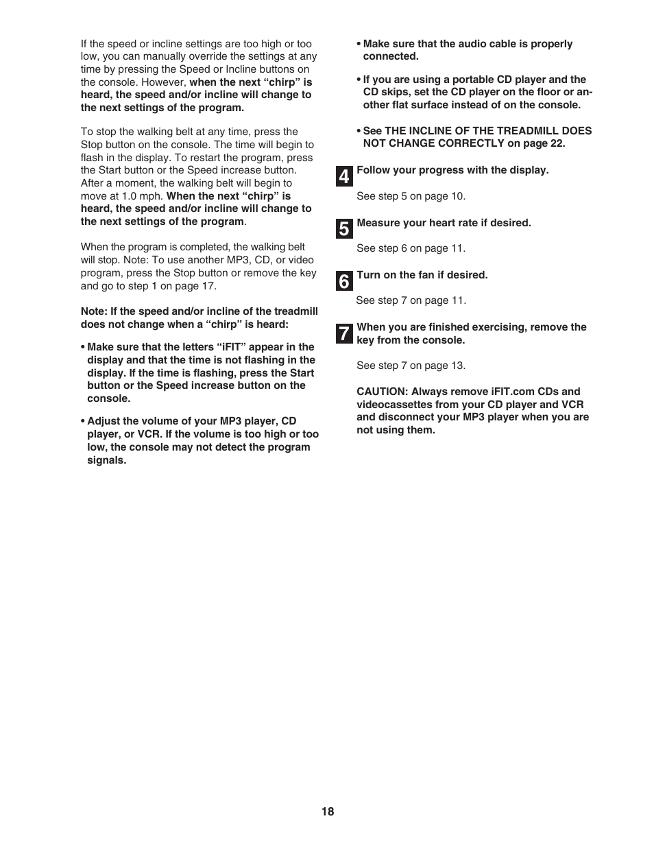 ProForm 831.29605.0 User Manual | Page 18 / 30