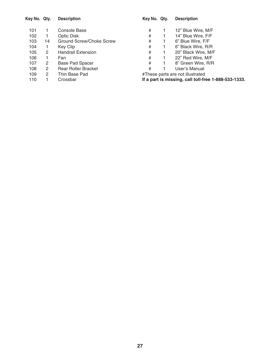 ProForm 831.29605.0 User Manual | Page 27 / 30