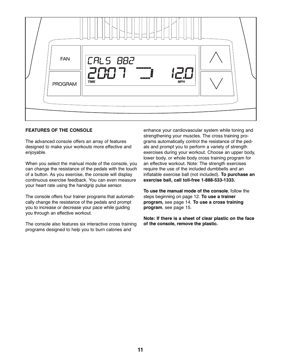 ProForm GT 95X PFEX3096.0 User Manual | Page 11 / 24