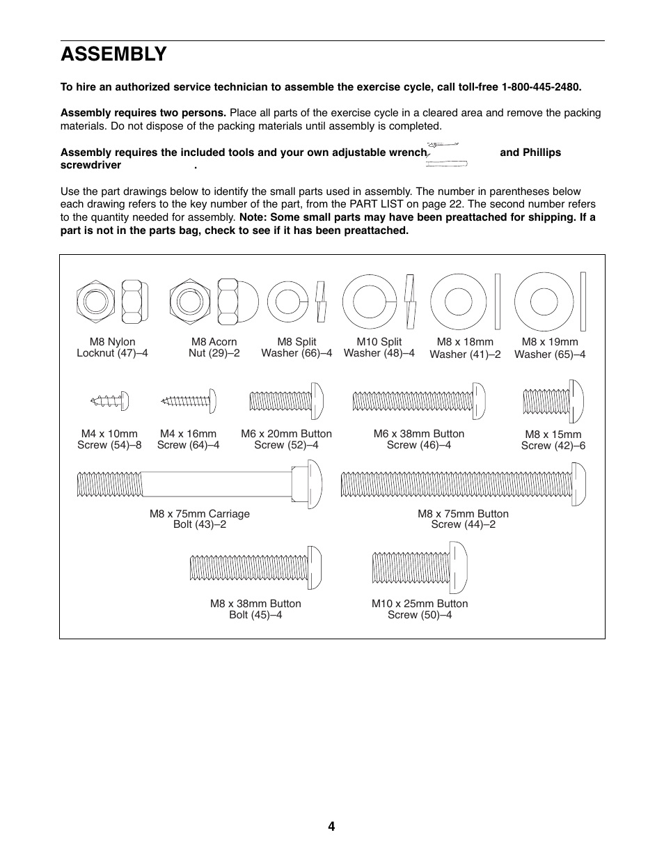 Assembly | ProForm GT 95X PFEX3096.0 User Manual | Page 4 / 24