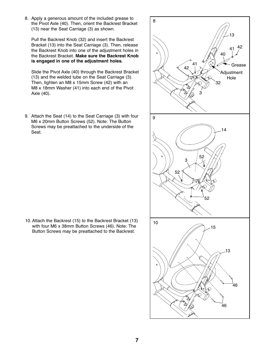 ProForm GT 95X PFEX3096.0 User Manual | Page 7 / 24