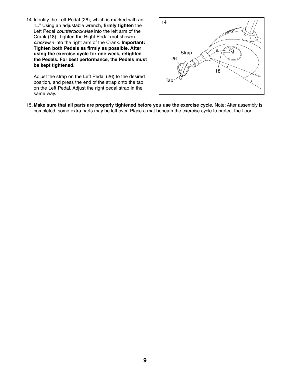 ProForm GT 95X PFEX3096.0 User Manual | Page 9 / 24