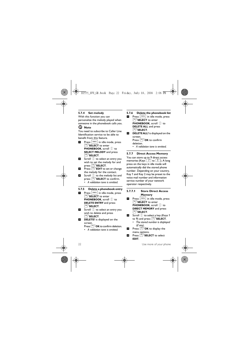 ProForm ID555 User Manual | Page 24 / 56