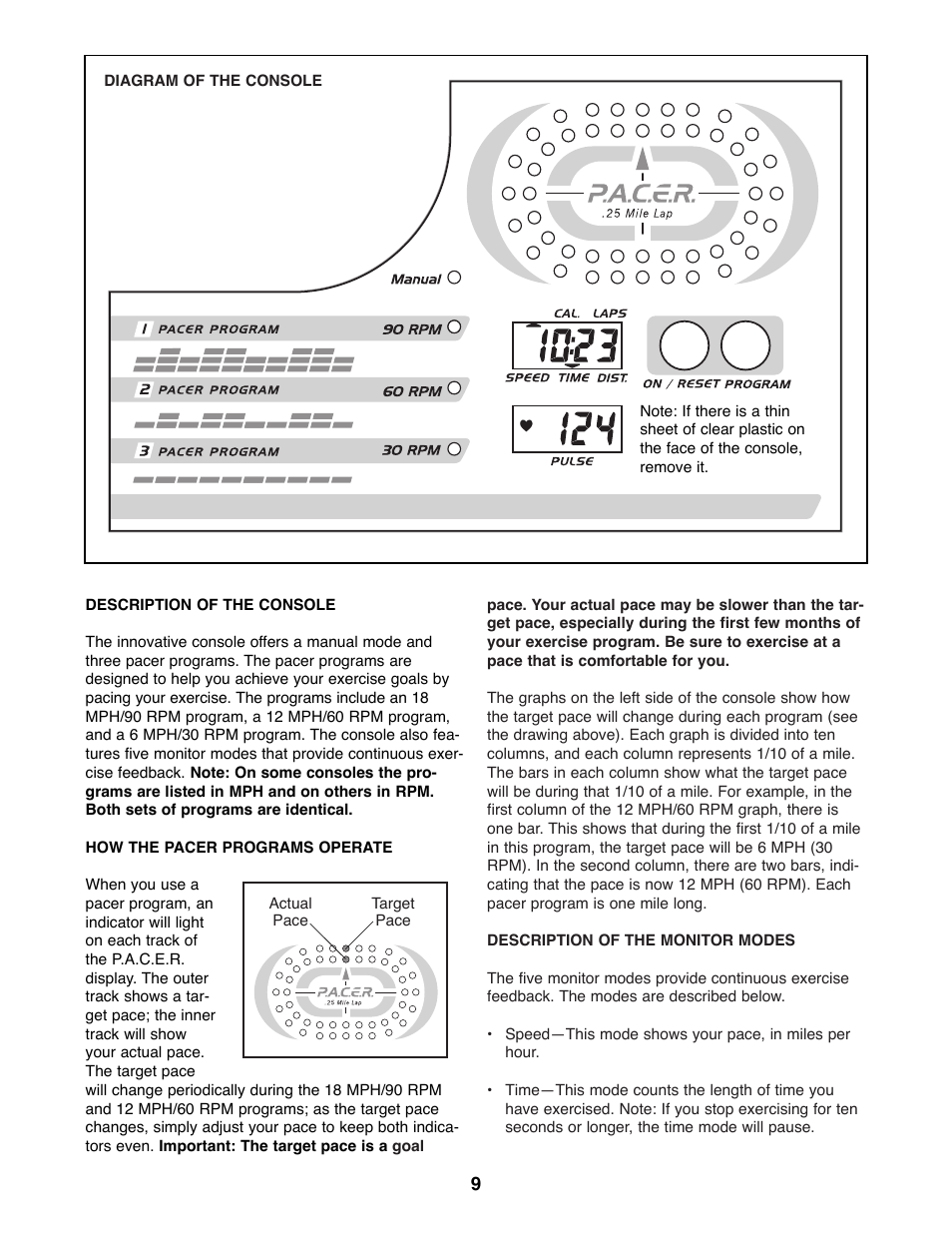 ProForm 975s 831.288281 User Manual | Page 9 / 16