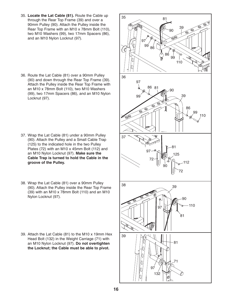 ProForm PFB48031 User Manual | Page 16 / 33