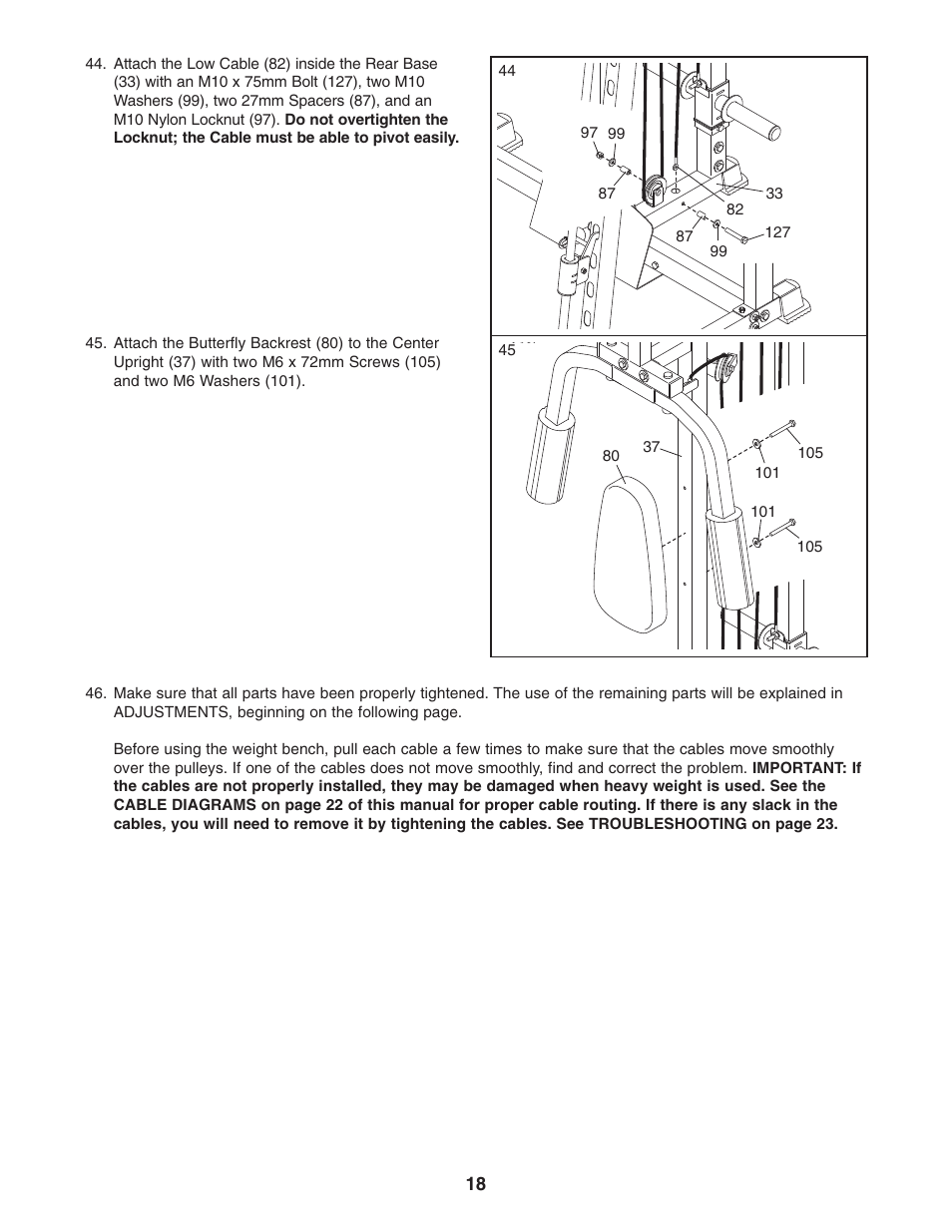 ProForm PFB48031 User Manual | Page 18 / 33