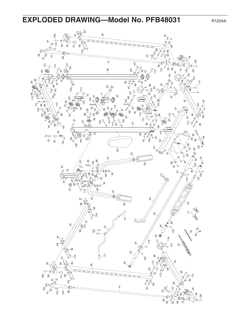 R1204a | ProForm PFB48031 User Manual | Page 32 / 33